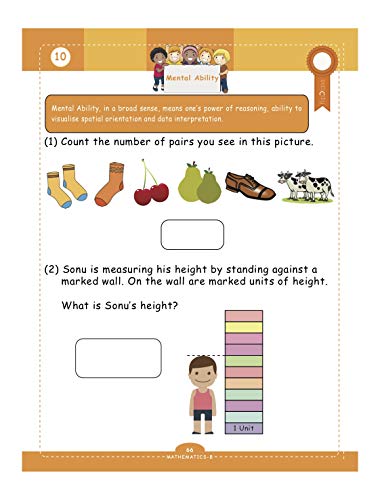 Genius Kids Worksheets (Bundle) for Class 1 (Grade-1) - Set of 6 Workbooks (English, Mathematics and Science)