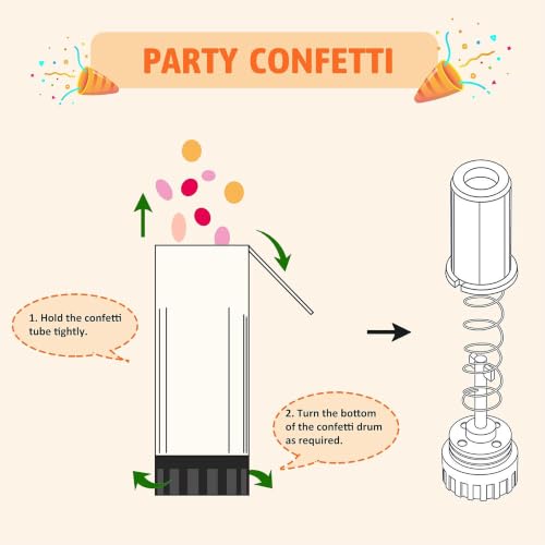 Image of 20 PCS Colorful Party Confetti Poppers Supplies