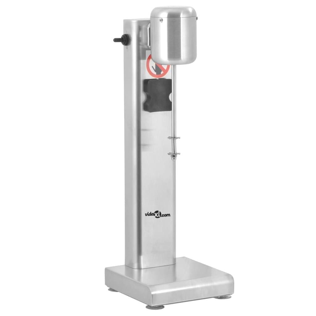 Batidora de batido de acero inoxidable con recipiente de 1 litro, 2 niveles de velocidad, cuchillos planos y curvos, batidora compacta para cocina y hogar para mezclar batidos y cócteles