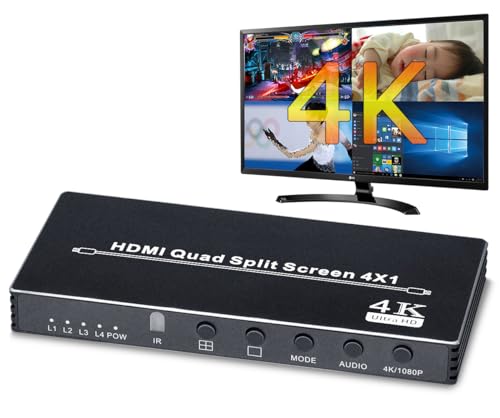 ELEVIEW HDMI ʕؑ֊ }`r[[ 4K@30HzΉ 41o 4\(PBP) HDMIXCb`[ V[X uɐ؂ւ ŉʐ؂ւ CuzMWebcEƁECxgȂǂɊp Rt EHD