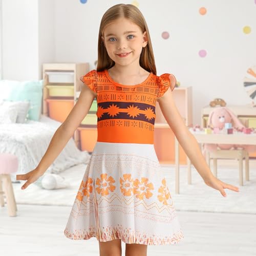 Jurebecia Girls Nightgowns Princess Pajamas Nightdress for Toddler Kids Sleepwear Flutter Short Sleeves Nightie Dress