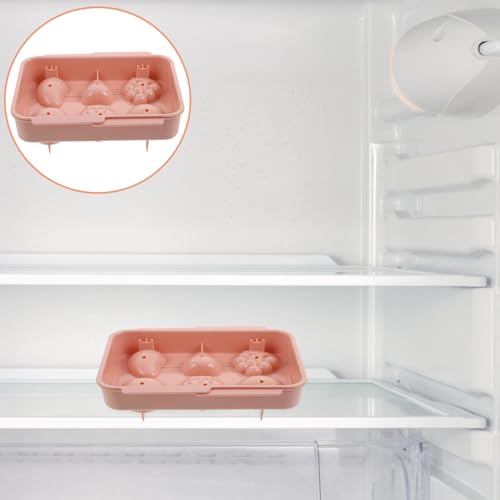 Bandeja para cubitos de hielo KALLORY diseño gato rosa miniatura 3