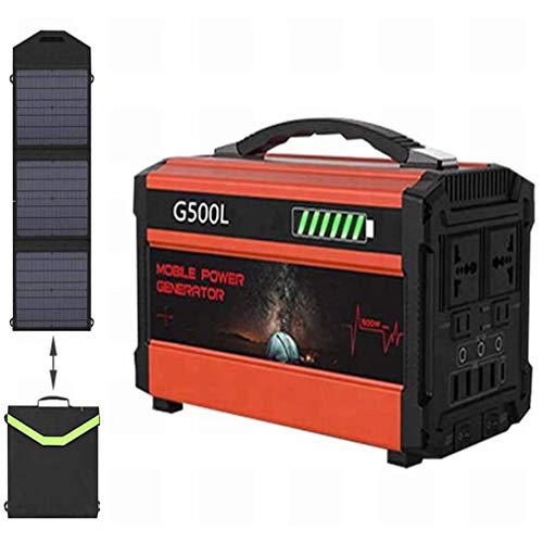 Intelligenter Schutz Momcares Mobilkraftwerk 500W 444WH Starthilfe für Outdoor-Camping, Home Backup, Reisekraftwerk Solar Kraftwerk