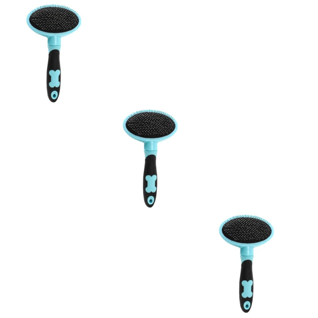 Didiseaon 3pezzi Spazzola Per Animali Domestici Con Manico Ergonomico Strumento Di Grooming e Massaggio Per Cani e Gatti Rimuove Pelo e Dander Accessorio Per Animali
