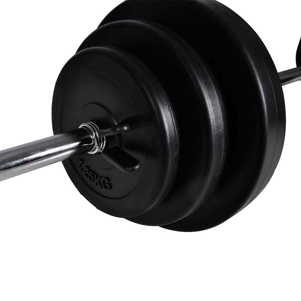 Estación de fuerza con mancuernas de 30,5 kg, dispositivo de fitness para el desarrollo muscular, entrenamiento de fuerza Homegym, con banco de pesas ajustable y rack