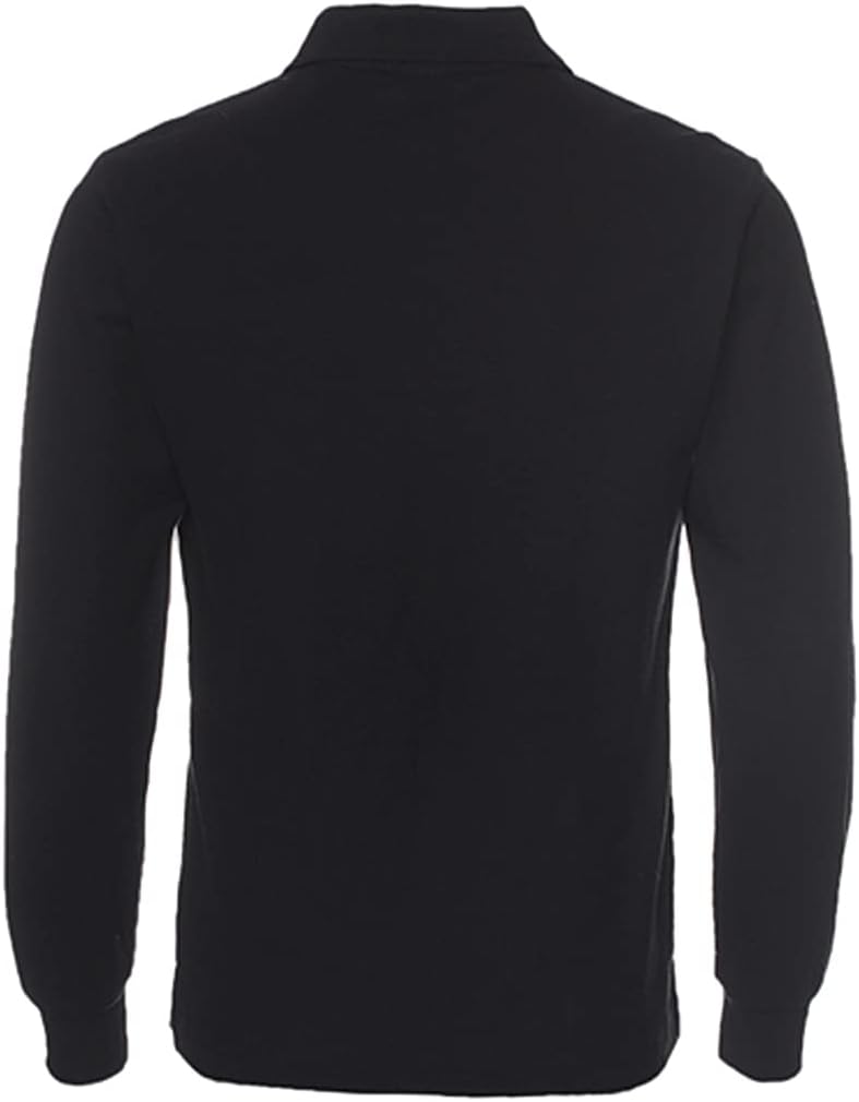 Miqieer Men's Long Sleeve Polo Shirts Regular-Fit Cotton Golf Polo Shirts - Image 3