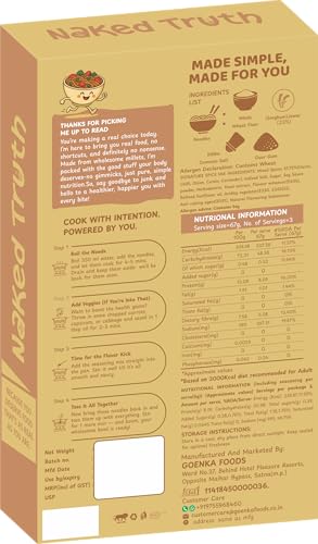 Image of Naked Truth Jowar Millet Noodles 215gm | Instant Healthy Millet Noodles | Easy to Cook | Nutritious Snack & Meal Option | Healthy Alternative to Regular Noodles