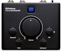 PreSonus MicroStation BT, 2.1 Lautsprecher-Monitor-Controller mit Bluetooth-Konnektivität und Subwoofer-Ausgang