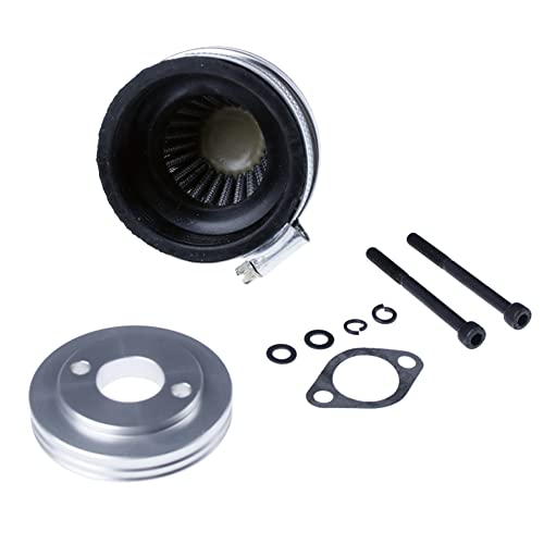 Flmlf Air Filter Set For 1/5 Rc Hpi Baja Rovan King Motor 5B 5T 5Sc Losi 5Ive T Fg Goped (Gray Metal) #TOP4