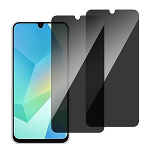 chejuza Privacy Displaybeschermfolie voor Samsung Galaxy A16 4 g/5 g (2 stuks), hardheid 9H, volledige afdekking, anti-spy van gehard glas, HD-displaybescherming
