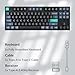 Keychron B33 2.4 GHz Wireless Bluetooth Keyboard Silent Typing 80% TKL Layout Launcher Support Ergonomic Angle Compatible for Mac Windows Linux-Deep Black