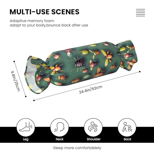 Almohada de espuma viscoelástica tamaño único negra miniatura 3