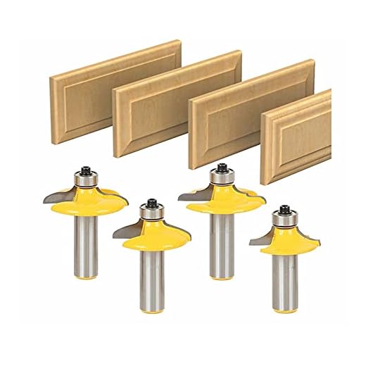 Liupin Store 4PCS 8mm 12mm 1/2 SHANK SWELLER ROUTER BIT SET ROUND OVER BEADING EDGING MAKE WOOD FREETING CUTER CARBIDE Woodwork MC02181 Efterbehandling gjutna grindar av skovelhjul