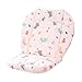 Manyao Coussin Poussette Universel Bébé, Siège de Voiture Doublure Chaise Haute Coussin Bébé Coton, Accessoire Siege Auto Bébé 67 x 34 cm (Rose)