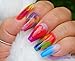 Makartt Poly Nail Gel Kit 30ML 7 Rainbow Bright Colors Gel Builder for Nail Extension Neon Red Blue Purple Orange Yellow Green DIY Gel Nail Kit Salon Use or DIY Nail Art at Home Supplies