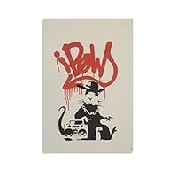 Amazon.co.jp: バンクシー ギャングスタラット レッドネス ポスター