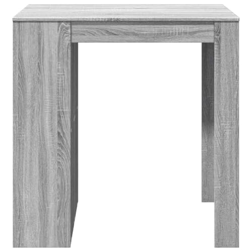 Table de bar gris Sonoma 102x70 cm table à manger haute et stable - 6
