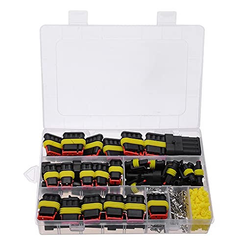 26er-Set 1-4-polige wasserdichte Anschlussverbinder, elektrische Automobil-Kabelverbinder, Stecker-Set für Auto und Marine, Ersatzteile