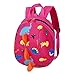 Gaocheng Outdoor Zügel mit Rucksack Sicherheit Dinosaurier Reisen Anti-Lost Kleinkind Jungen Tasche Gurt Mädchen Rucksack Vorschule Schule Kinder Geschirr Rose red 27 * 19 * 11cm