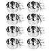 Tfwadmx 8 Pcs Bird Feeding Dish Cups,Parrot Food Bowl Clamp Holder Coop Cup Bird Cage Water Bowl for Parakeet African Greys Conure Cockatiels Lovebird Budgie Chinchilla