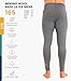 Merino Wool Base Layer Mens Bottom Pants 100% Merino Wool Heavyweight, Midweight, Lite Thermal Underwear Long Johns and Socks (XX-Large, 165 Perfect Grey)