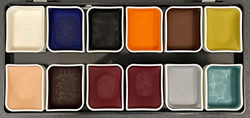 Narrative Cosmetics 12-Color Zombie Alcohol-Activated Palette, Professional Quick Drying Waterproof Sfx Makeup For The Stage, Film, Halloween, & Cosplay #TOP2