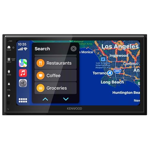 KENWOOD DMX500S 6.8" Capacitive Touchscreen Digital Multimedia Receiver &ndash; Wireless Apple CarPlay, Android Auto, Bluetooth