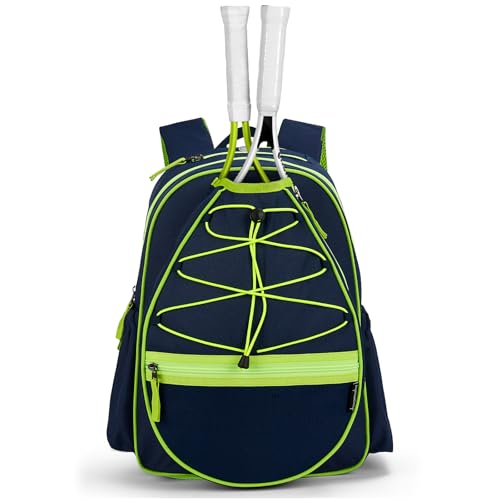 Mochila de tenis para niños Choco Mocha de 16 pulgadas con compartimento para raqueta junior