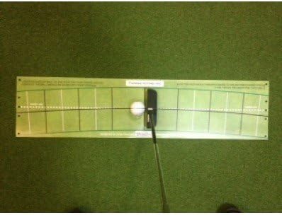T STROKE GOLF PUTTING ARC MAT. PRACTICE TRAINING AID.