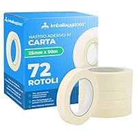 Nastro Mascheratura Professionale 25mm X 50m - 3 Rotoli Per Imbianchini E Carrozzieri - Foto 7