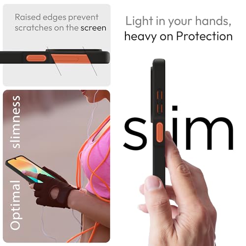 Image of KAPAVER Hybrid Clear Back Cover Case for Galaxy M36 /F36 | Protective Shockproof Cleare Hard PC Soft Flexible Black TPU Cover