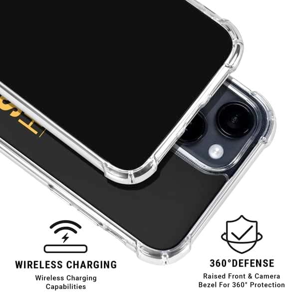 Skinit Clear Phone Case Compatible with iPhone 15 - Officially Licensed NHL Pittsburgh Penguins Lineup Design
