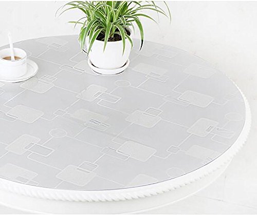 Nappe ronde de table de PVC MU avec chemin de table pour séjour