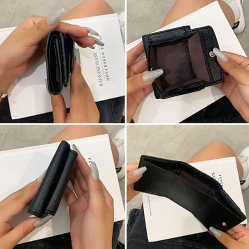 Houtangduty Mini Wallet, Houtndguter 2025 New Leather Rfid Blocking Card Holder Organizer Pocket Mini Wallet (Blue)4