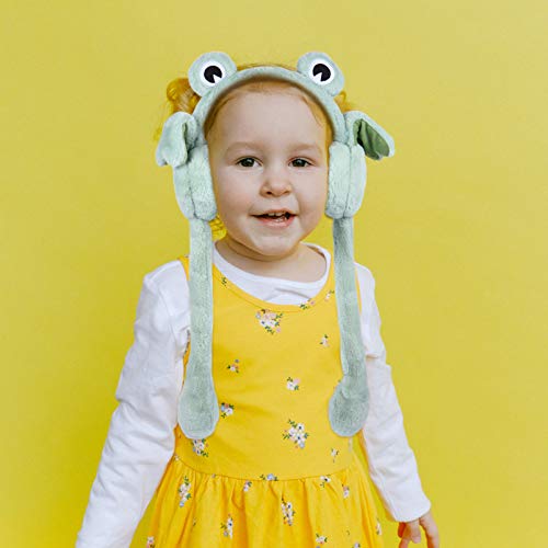 KESYOO 1 Pc Rana Shape Design Costume Prop Delicate Cartoon Creative Winter Earmuff4