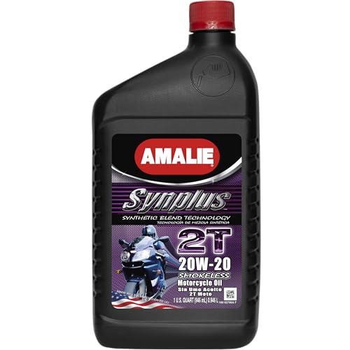 AMALIE SynPlus Synthetic Blend 2T FD SAE 20W-20 Aceite para Moto 1 Quart miniatura 1