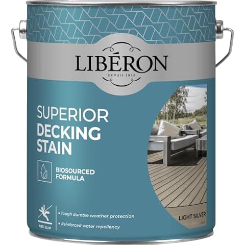 Liberon Superior Decking Stain Light Silver Cover