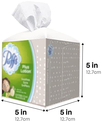 Carrotez Tissue Box Cover, [Refined] Modern Pu Leather Square Tissue Box Holder - Decorative Holder/Organizer For Bathroom Vanity Countertop, Night Stands, Office Desk & Car 5"X5"X5" - White #TOP4