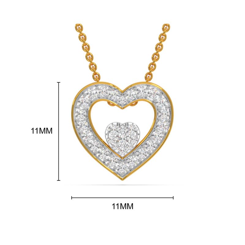 Image of KISNA JEWELS 14KT|18KT BIS Hallmark Pure Gold Pendant for Women