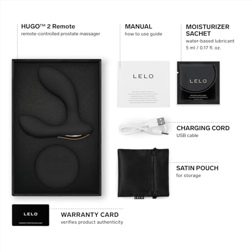 Image of LELO Hugo 2 Remote - Wireless Prostate Massager, Anal Toy, Black