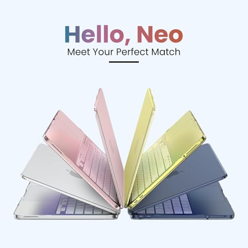 Image of Dyazo MacBook Neo 13 Inch Case (2026 Release, Model A3404) with A18 Pro Chip & Liquid Retina Display | Slim Transparent Hard Shell Protective Laptop Cover | Scratch Resistant Crystal Plastic Case