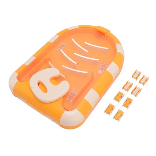 Racer de Autos Racer Toy Educational Gliding Ramp Juego de Vehículos para Niños Pequeños ABS Plastic 38.5 X 26.5cm (Amarillo)