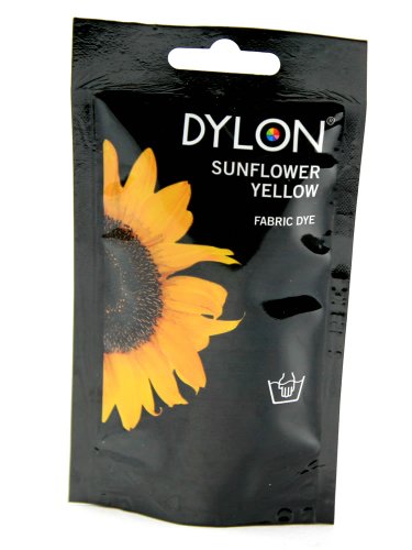 Teinture en Poudre Bahama Bleu de Dylon, Jaune Tournesol, 10x14x7.8 cm