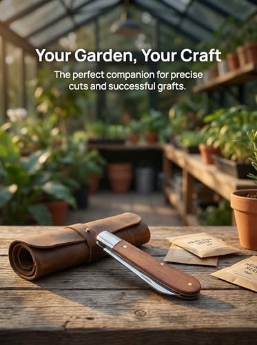 Cuchillo Plegable Multiusos para Jardín Acero Inoxidable miniatura 4