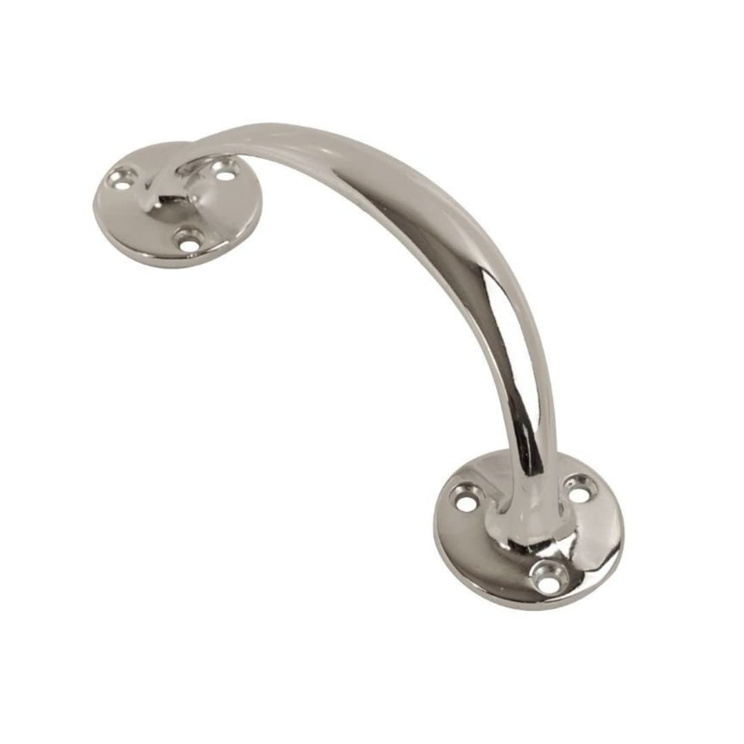 VIBE Bow Handle 150mm on Chrome Pull Handle on Chrome for Internal Doors