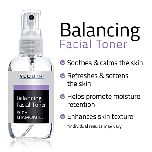 Balancing Facial Toner Spray With Chamomile, Hydrating Toner For Face Wrinkles, Pore, Dull Skin & Dark Spot, Anti Aging Skin Toner, Face Toner For Women & Men, Face Toner By Yeouth #TOP3