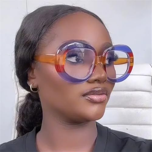 Round Spectacle Frame Women Oval Light Glasses Frame Men Sunglasses4