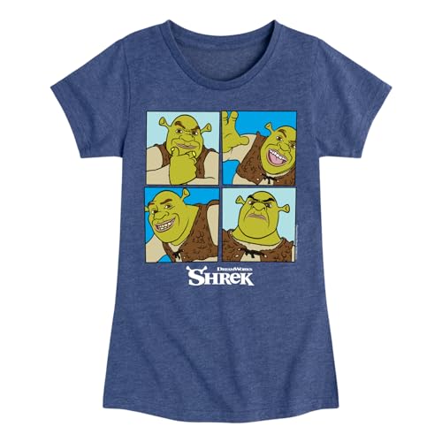 Shrek - Shrek Grid - Toddler & Youth Girls Short Sleeve Graphic T-Shirt