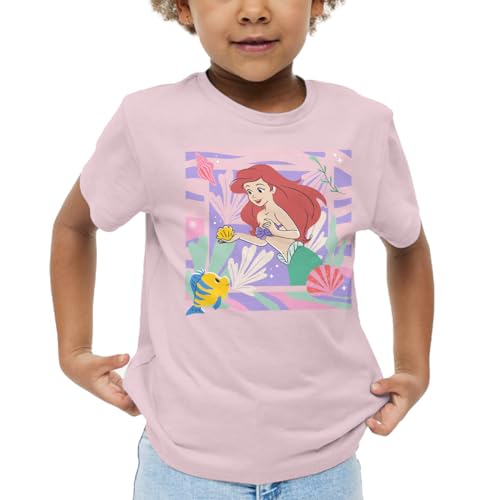 Opiniones de Playera Niña para comprar hoy. 45 Disney Princesas La Sirenita Ariel Playera Casual Estampada para Niñas 4