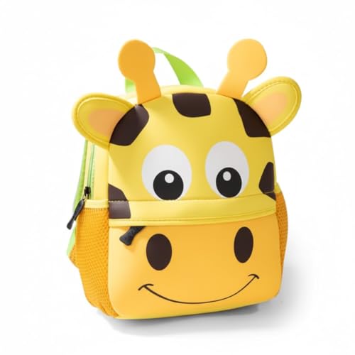 MOCHILA INFANTIL ESCOLAR MATERNAL CRECHE JARDIM DE INFÂNCIA PASSEIO MENINO/MENINA - ANIMAIS FOFOS - BICHINHOS DIVERTIDOS (GIRAFINHA)
